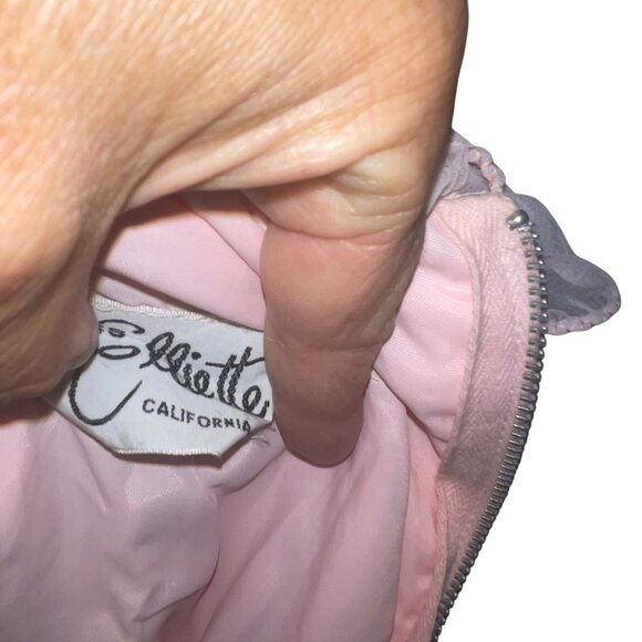 Miss Elliette California Vintage Womens Dress Size Small Pink Chiffon Tiered - Picture 4 of 16